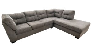 Ashley Furniture Gray Charcoal Raf Chaise Sectional