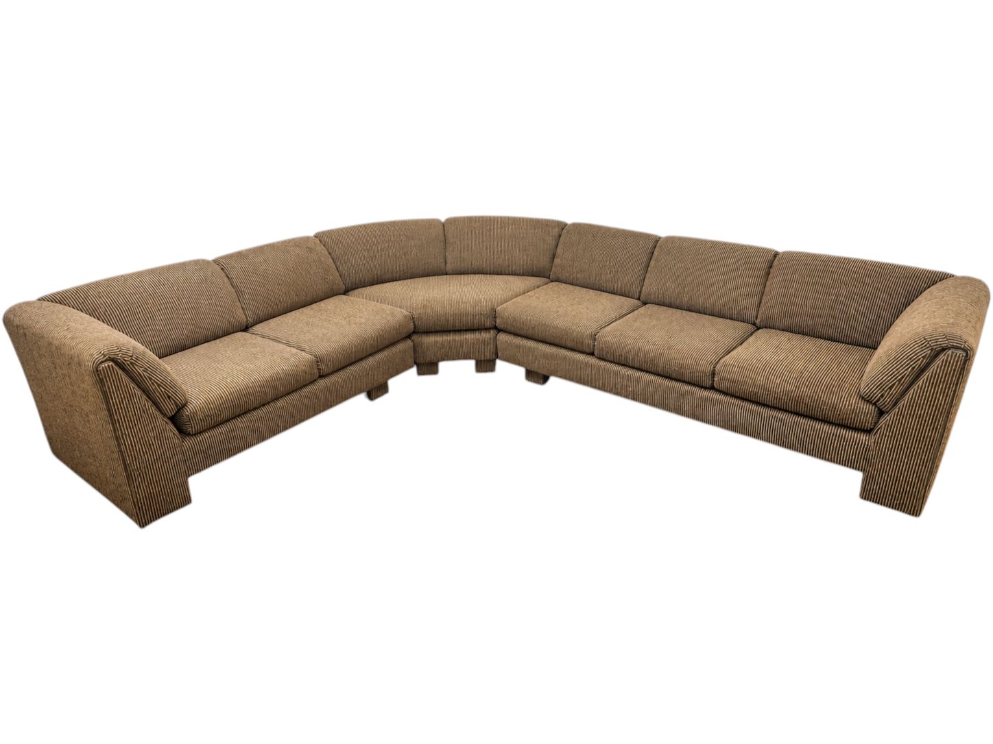Lane Furniture Vintage Corduroy Warm Brown Sectional