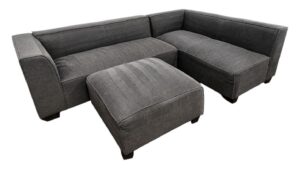 Cambridge Home Zara Dark Gray Sectional with Ottoman