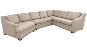England Furniture 4T00 Thomas Sectional in Light Gray with Cuddler