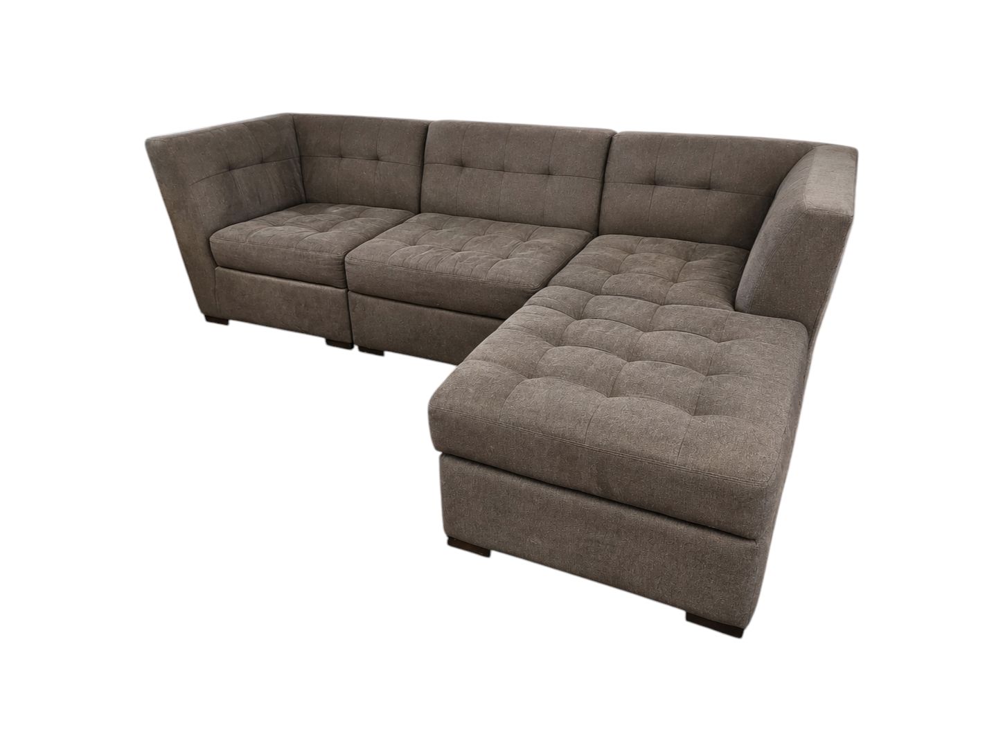 Jonathan Louis 3pc Modern Gray Modular Sectional