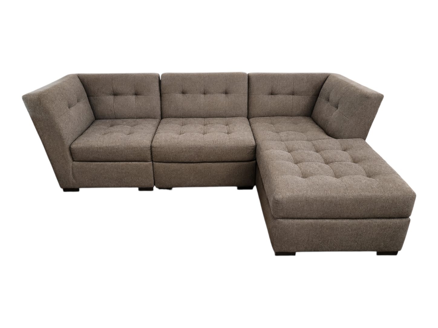 Jonathan Louis 3pc Modern Gray Modular Sectional - Image 4