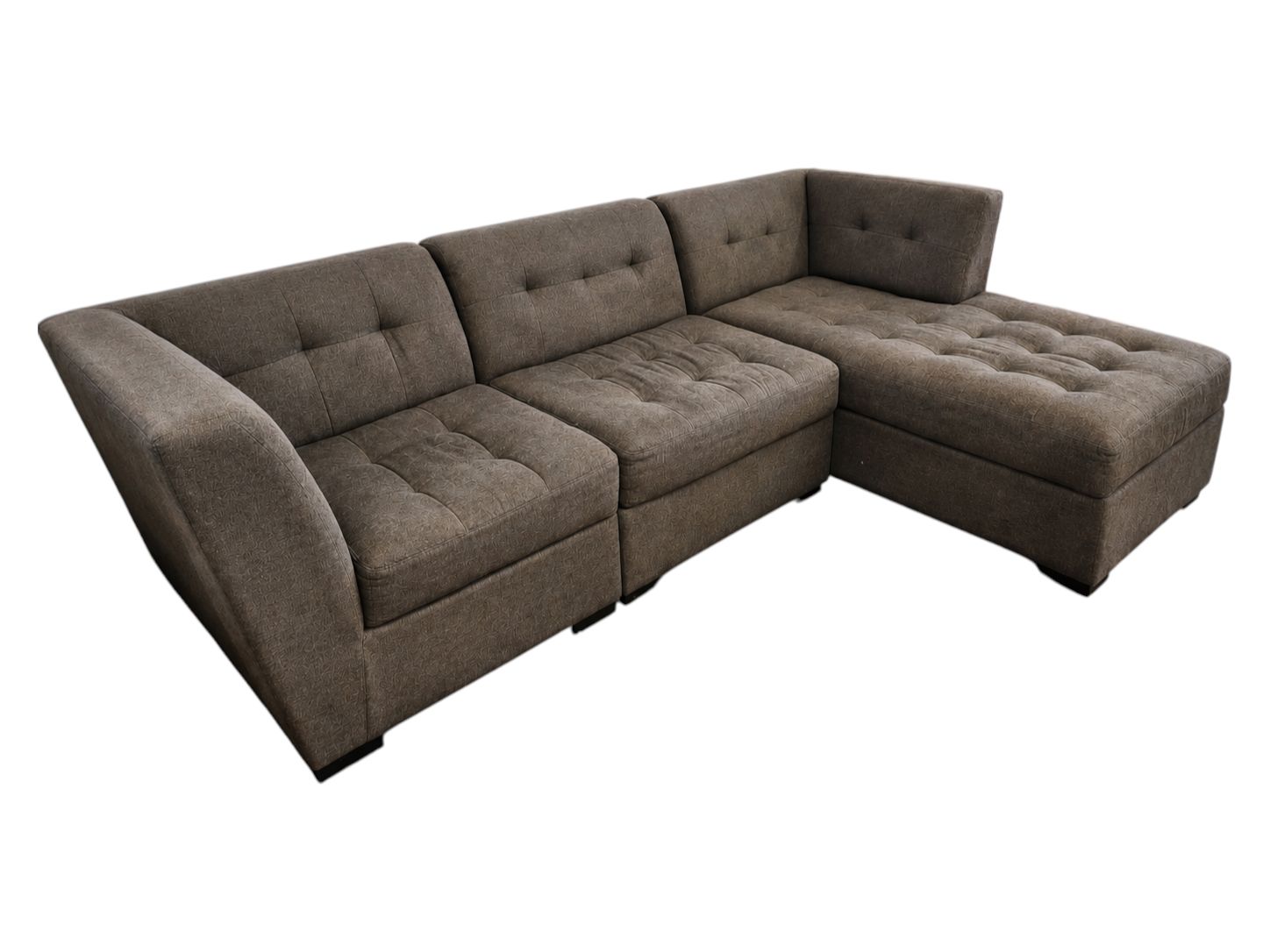 Jonathan Louis 3pc Modern Gray Modular Sectional - Image 2