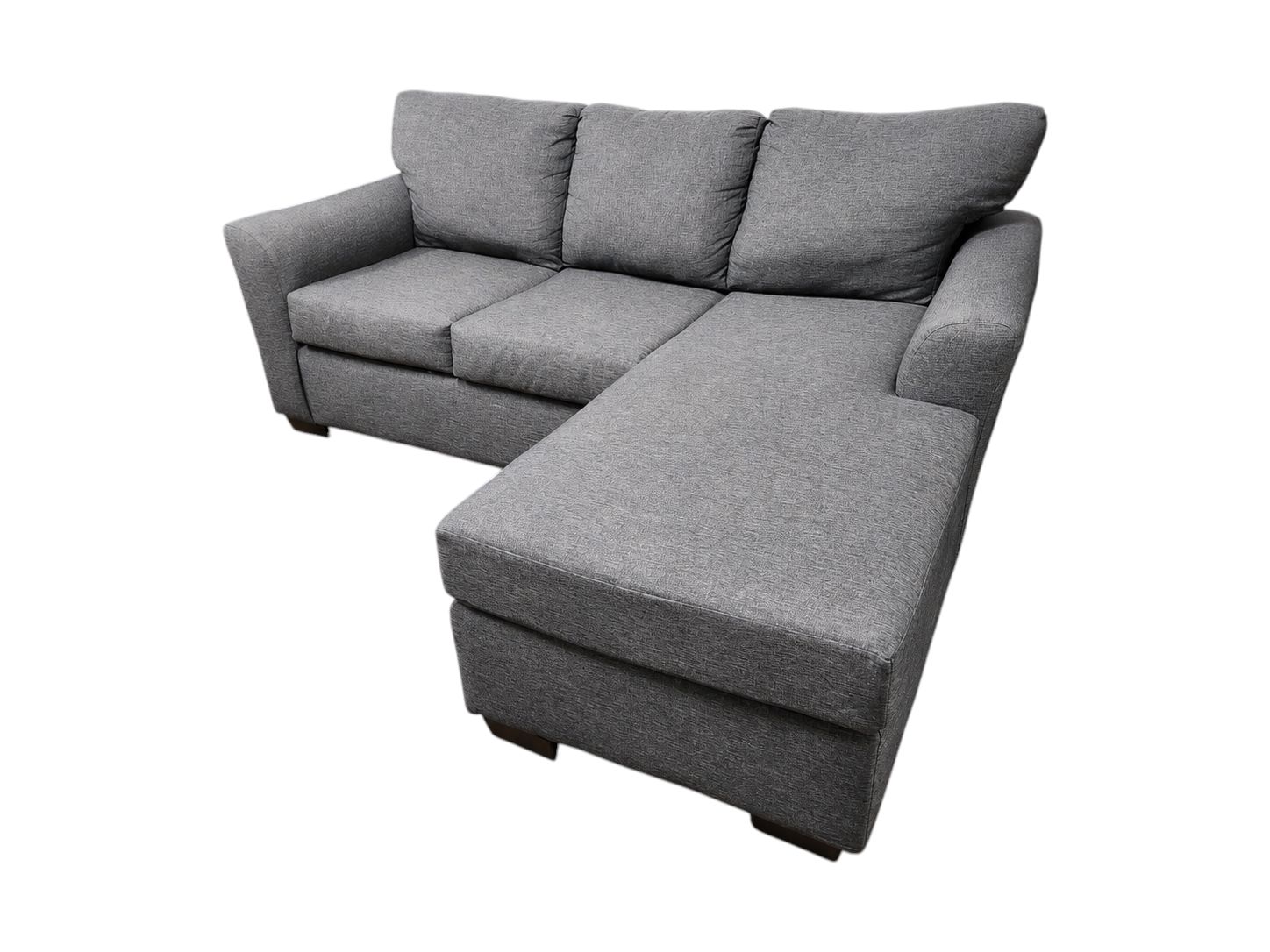 Affordable Furniture Navy Gray Reversible 3-Seat Couch - Image 4