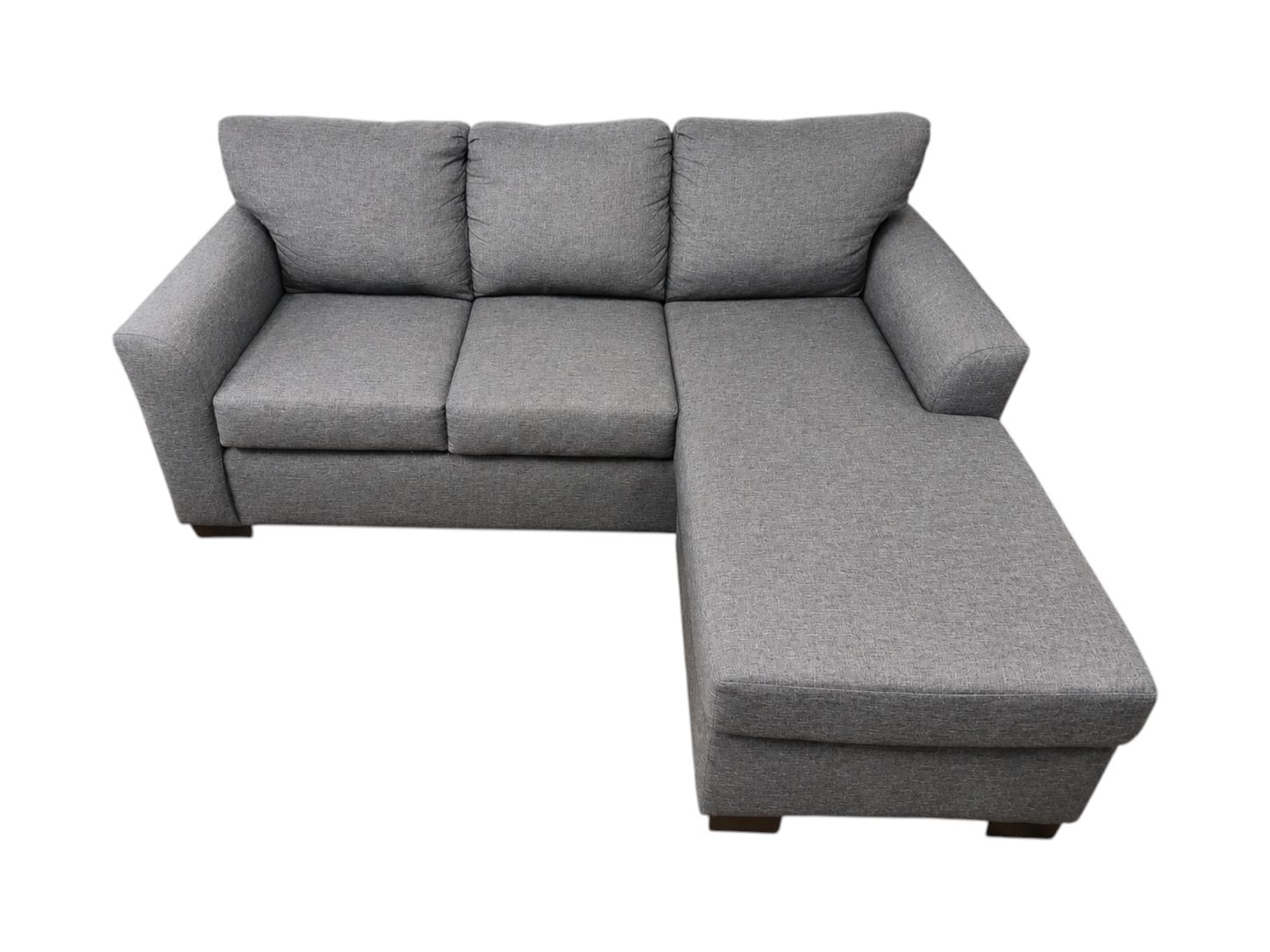 Affordable Furniture Navy Gray Reversible 3-Seat Couch - Image 3