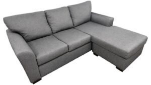 Affordable Furniture Navy Gray Reversible 3-Seat Couch