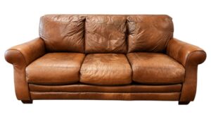 Lance Leather Light Brown Couch