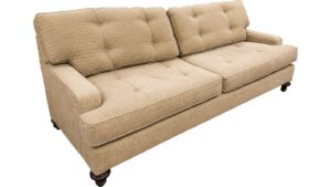 Whitney of Cheng Hills Modern Dark Beige Overstuffed Loveseat