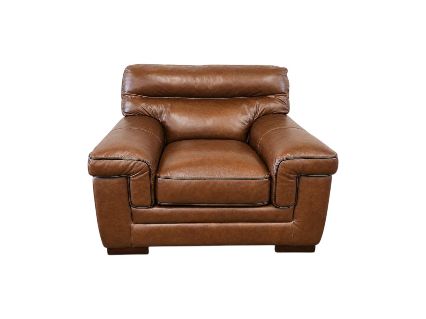 Shanghai Trayton Furniture Brown Leather Chair