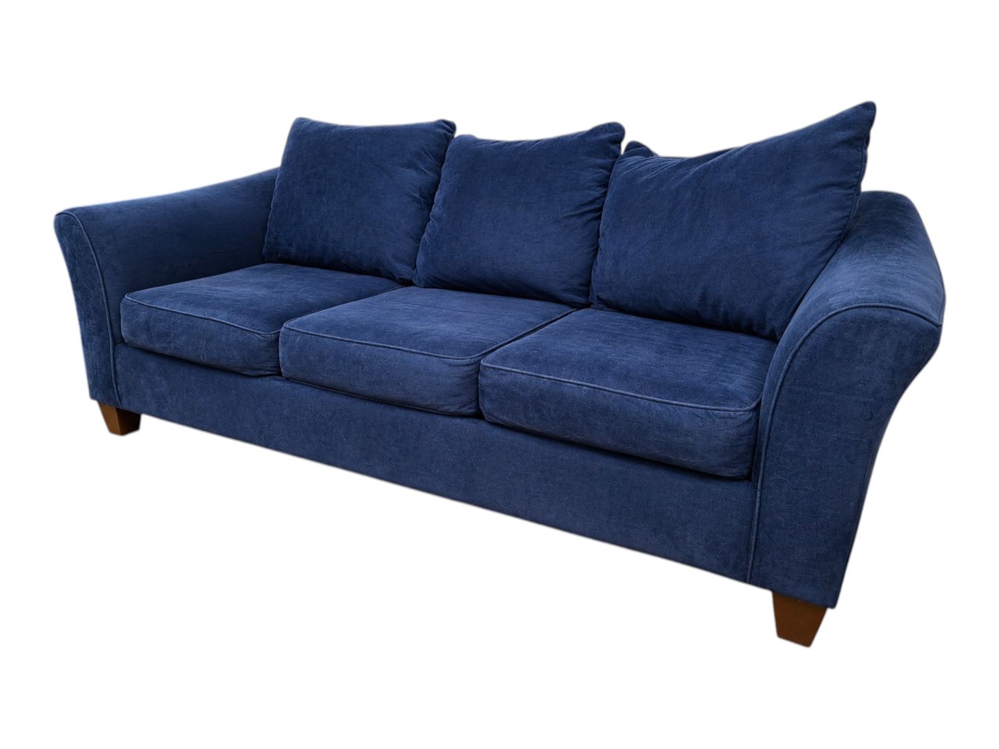 Affordable Furniture Dark Navy 3-Seat Couch