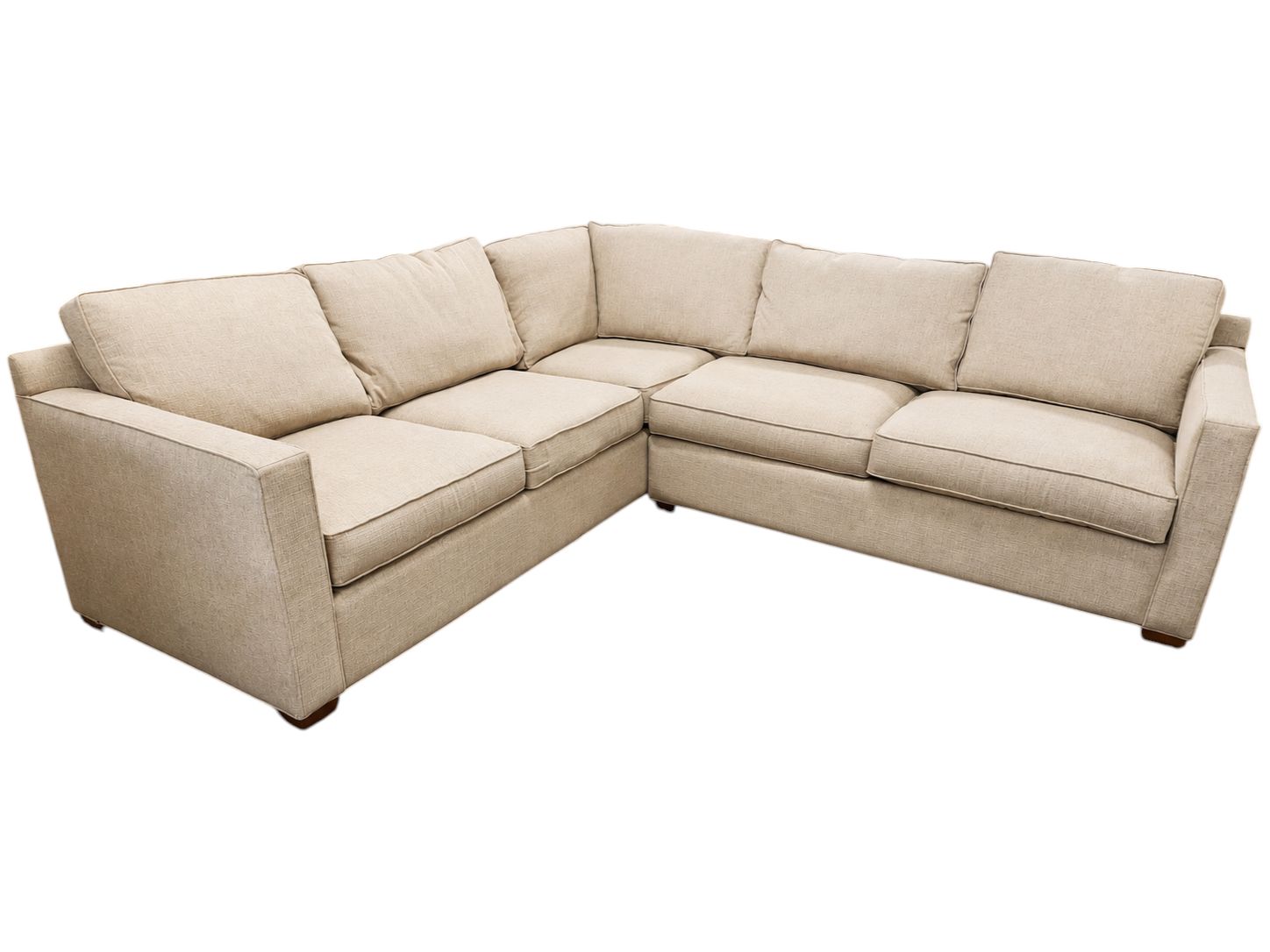 Crate & Barrel Sand Colored with Sleeper Bed Sectional