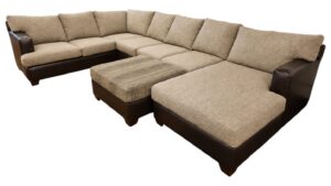 Large U-Shaped Sectional with Ottoman