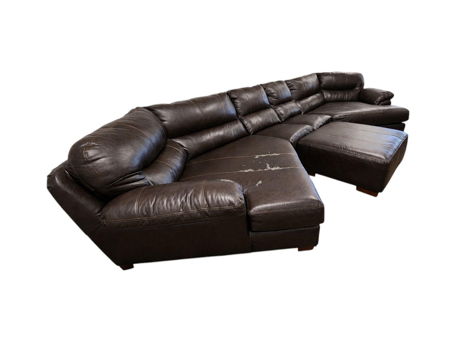 Jackson Furniture Double Cuddler 3pc Sectional with Ottoman - Image 3