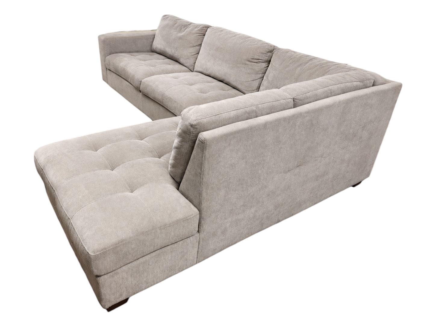 Living Styles Light Gray RAF Chaise Sectional - Image 4