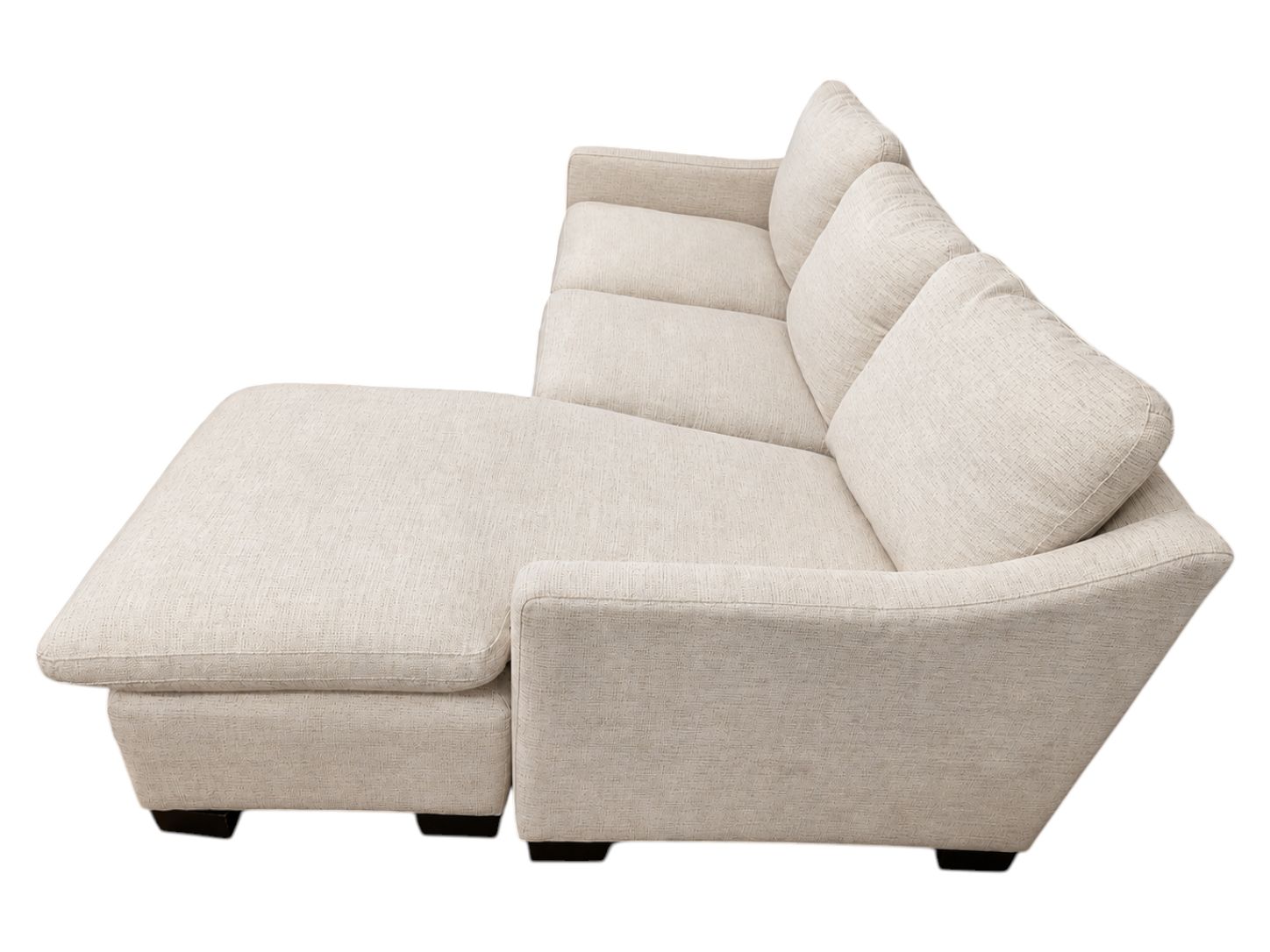 Living White Sectional with Reversible Chaise - Image 4