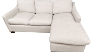 Living White Sectional with Reversible Chaise
