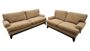 Rowe Furniture Modern Sand/Beige Oversized Loveseat & Loveseat Set