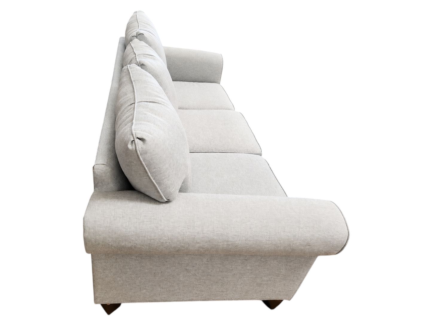 Light Gray Fabric Sleeper Couch - Image 3