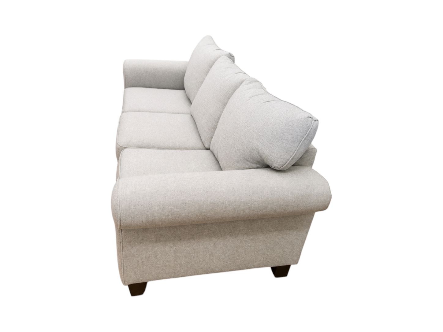 Light Gray Fabric Sleeper Couch - Image 4