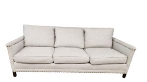 Bruno Platinum Fabric 3-Seat Couch