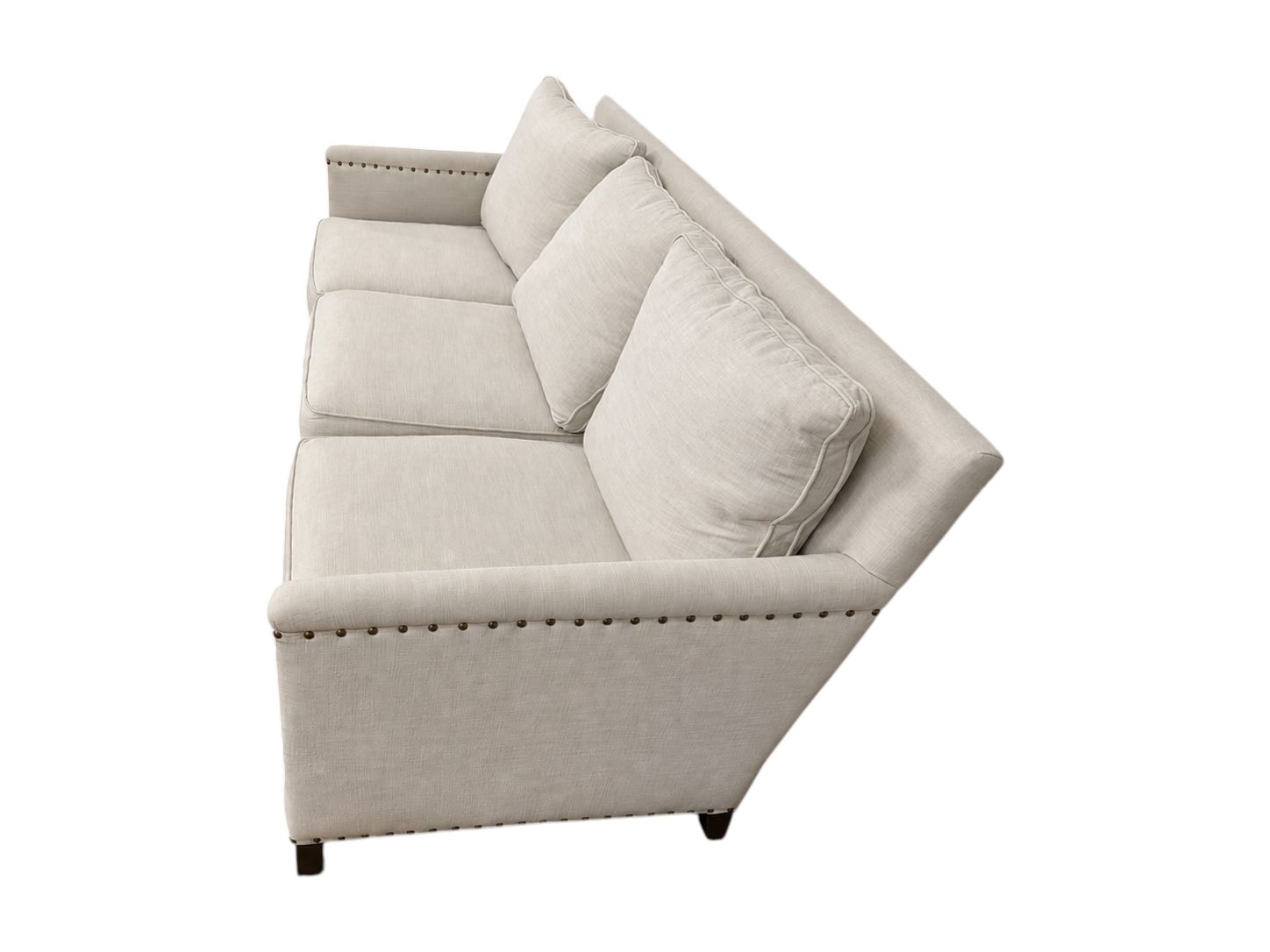 Bruno Platinum Fabric 3-Seat Couch - Image 4
