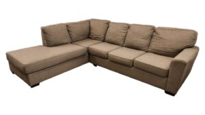 BenchCraft Ashley Furniture Brownish Gray L-Shaped Sectional