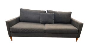 Jonathan Louis Gray Charcoal Modern Loveseat