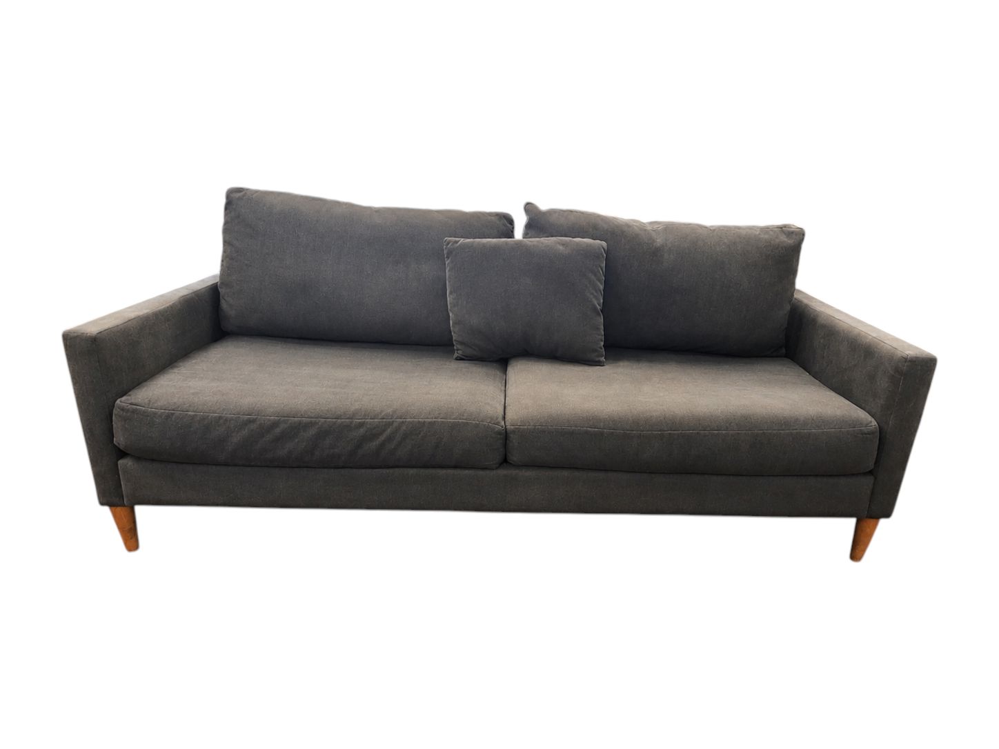Jonathan Louis Gray Charcoal Modern Loveseat