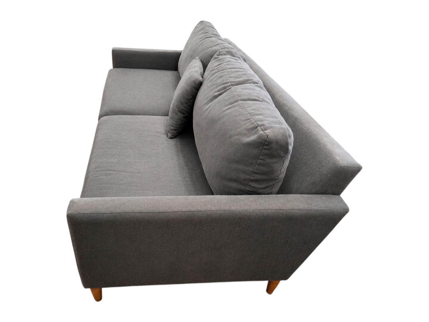 Jonathan Louis Gray Charcoal Modern Loveseat - Image 4