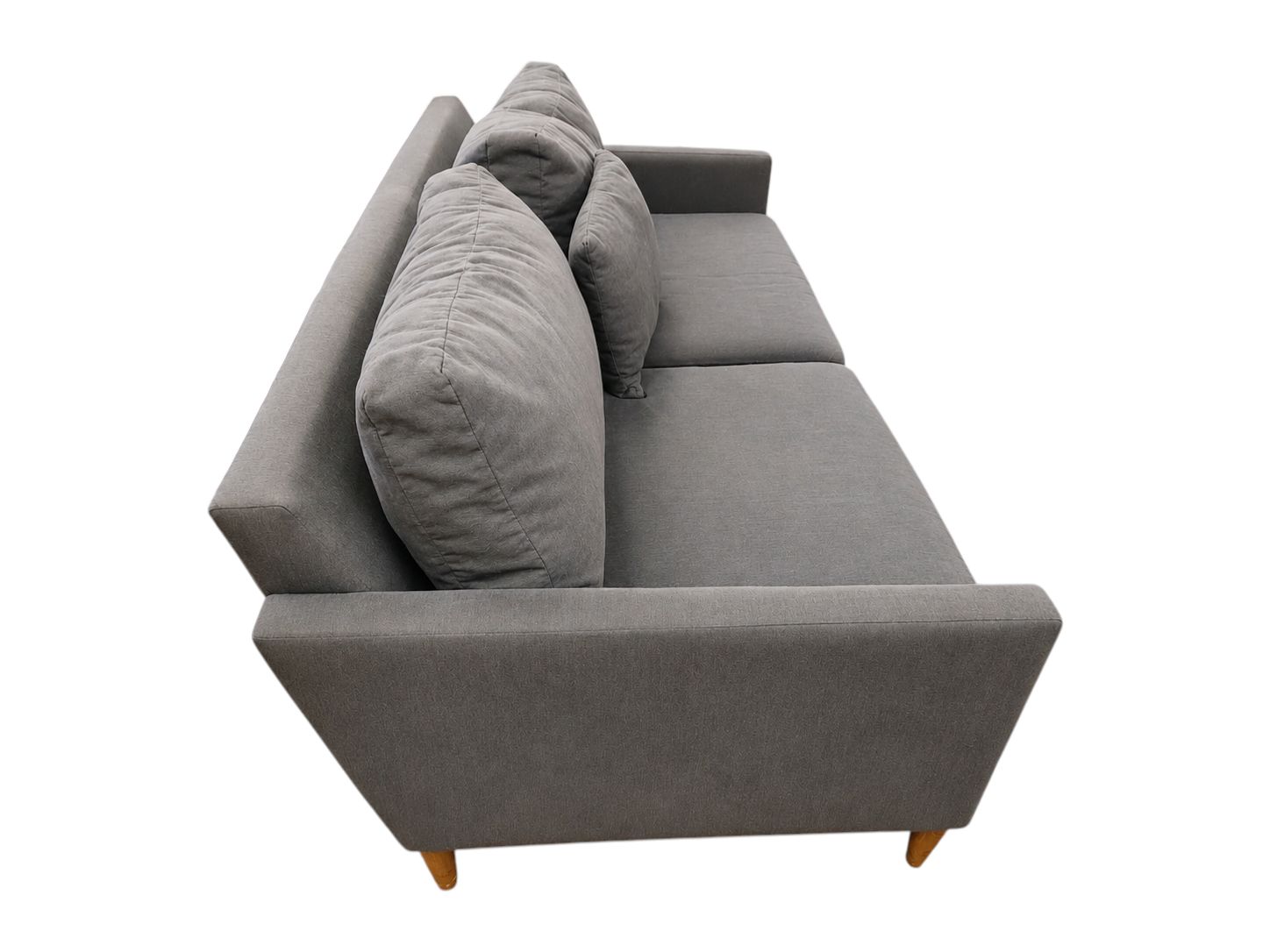 Jonathan Louis Gray Charcoal Modern Loveseat - Image 3