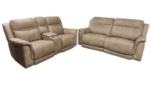 Ashley Furniture Beige Next-Gen DuraPella Electric Recliners & Adjustable Headrest