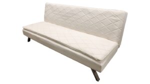 White Rhombus Design Bed/Futon