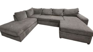 Comfy Gray Double Chaise Sectional