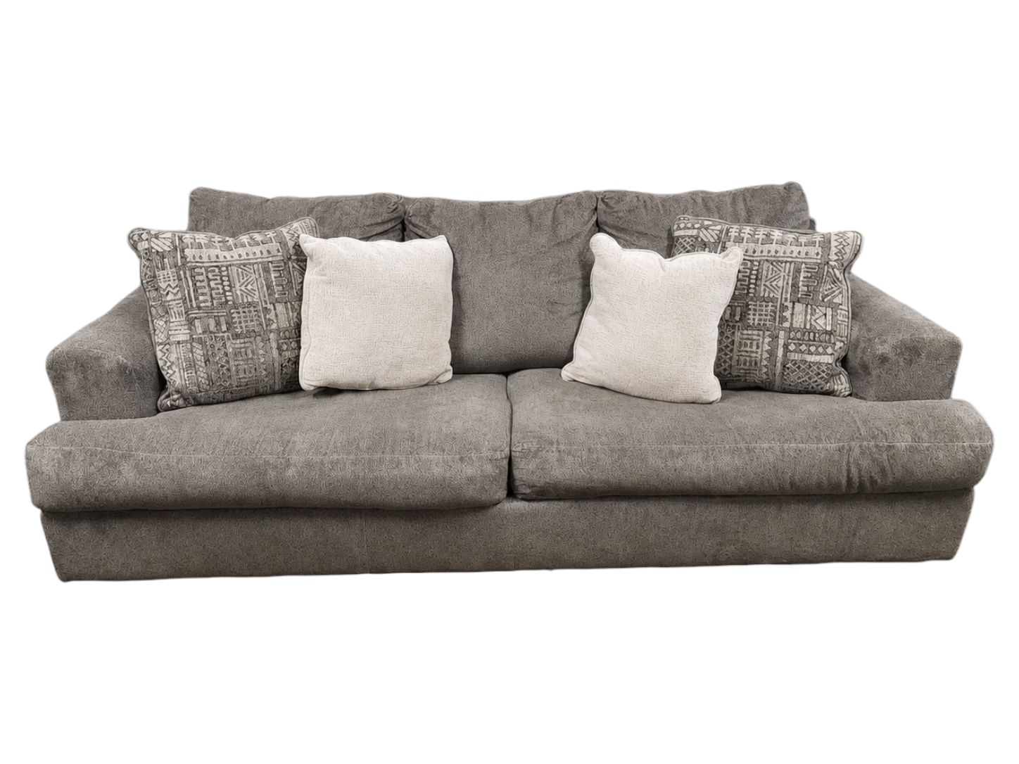 Ashley Furniture Charcoal Oversized Loveseat with Pullout Bed - Image 2