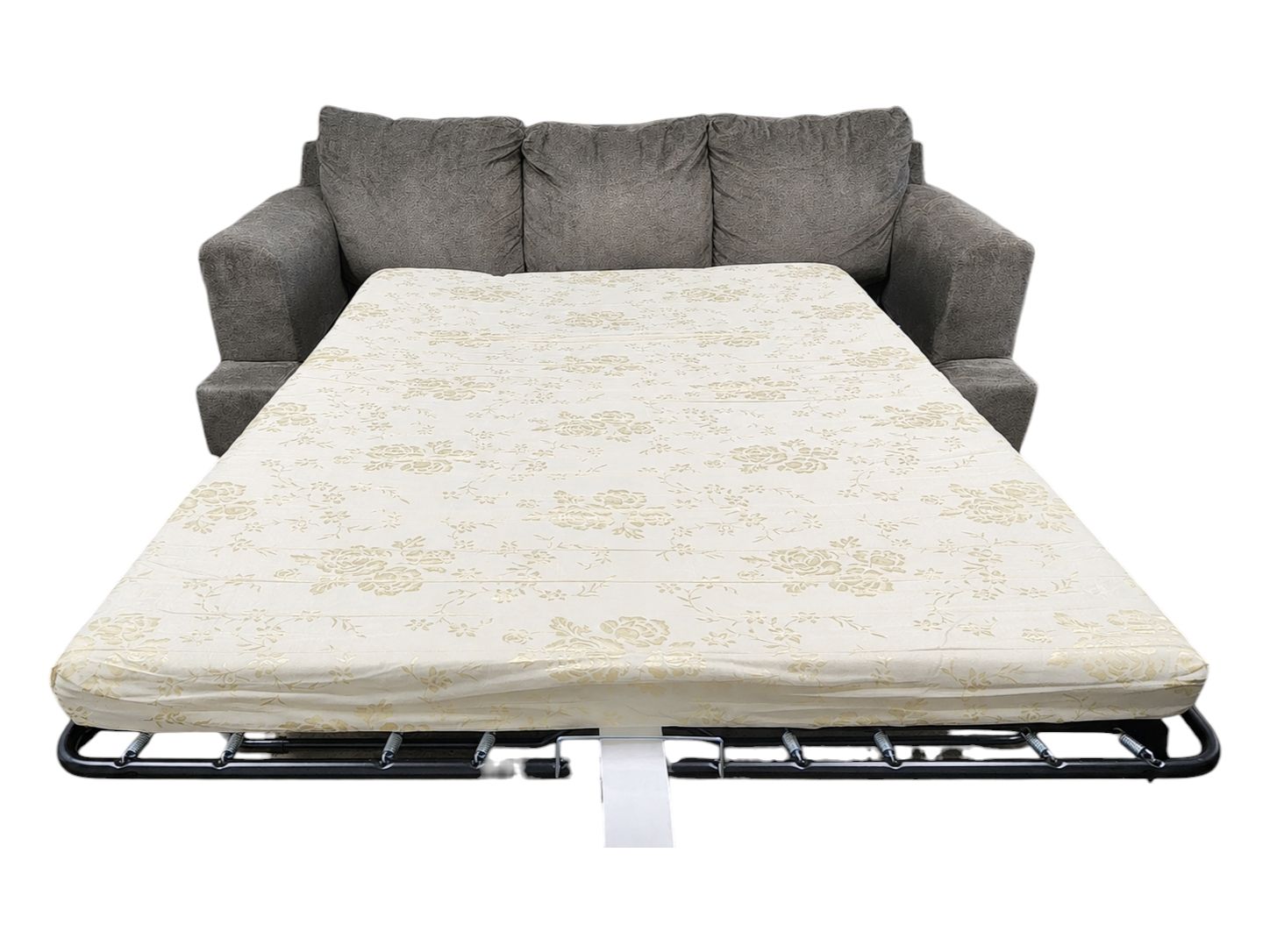 Ashley Furniture Charcoal Oversized Loveseat with Pullout Bed - Image 5