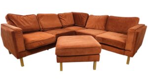 Eddie Finch Furniture Burnt Orange Sectional