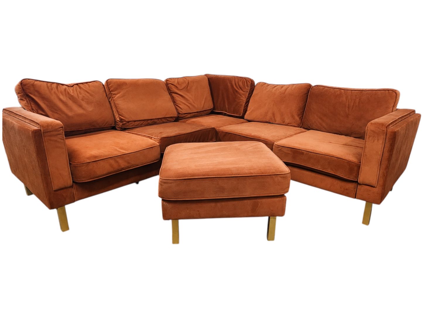 Eddie Finch Furniture Burnt Orange Sectional