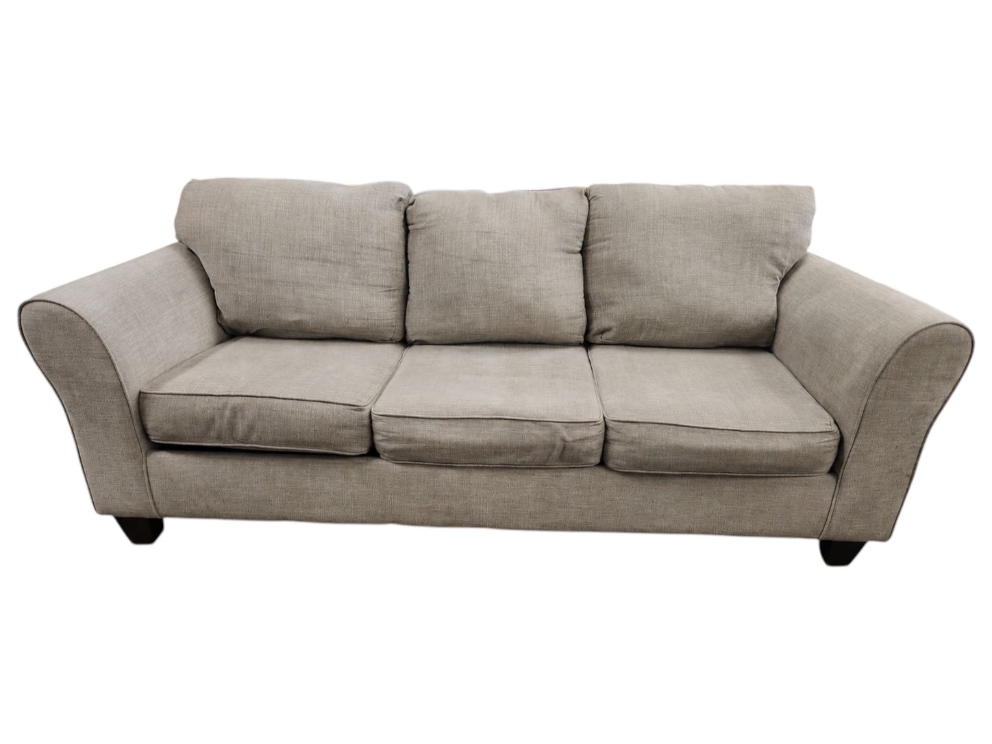 Affordable Furniture Light Gray 3-Seat Couch - Image 2
