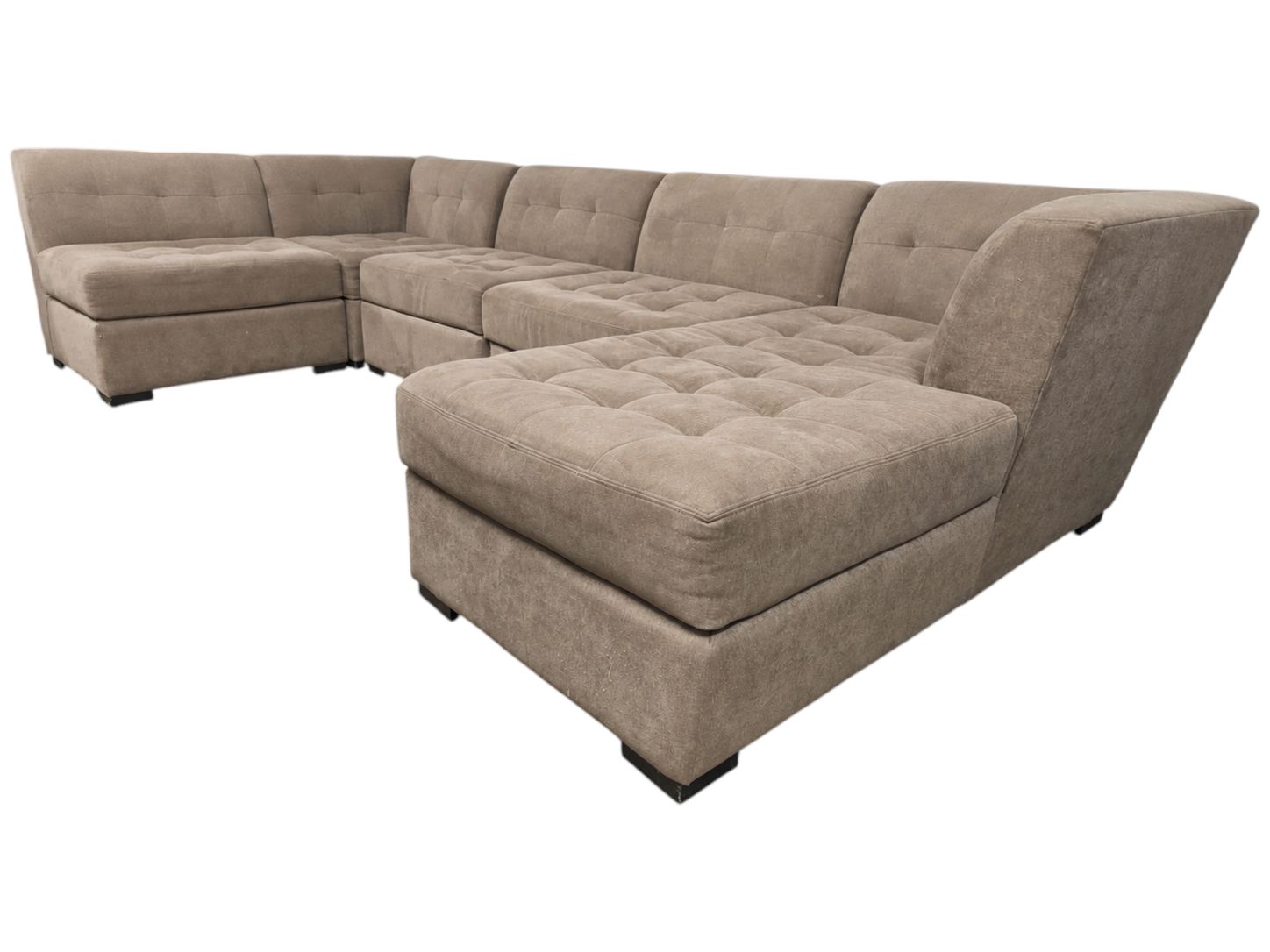 5pc Modular Taupe Sectional