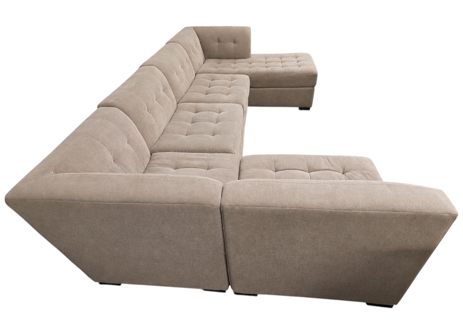 5pc Modular Taupe Sectional - Image 3