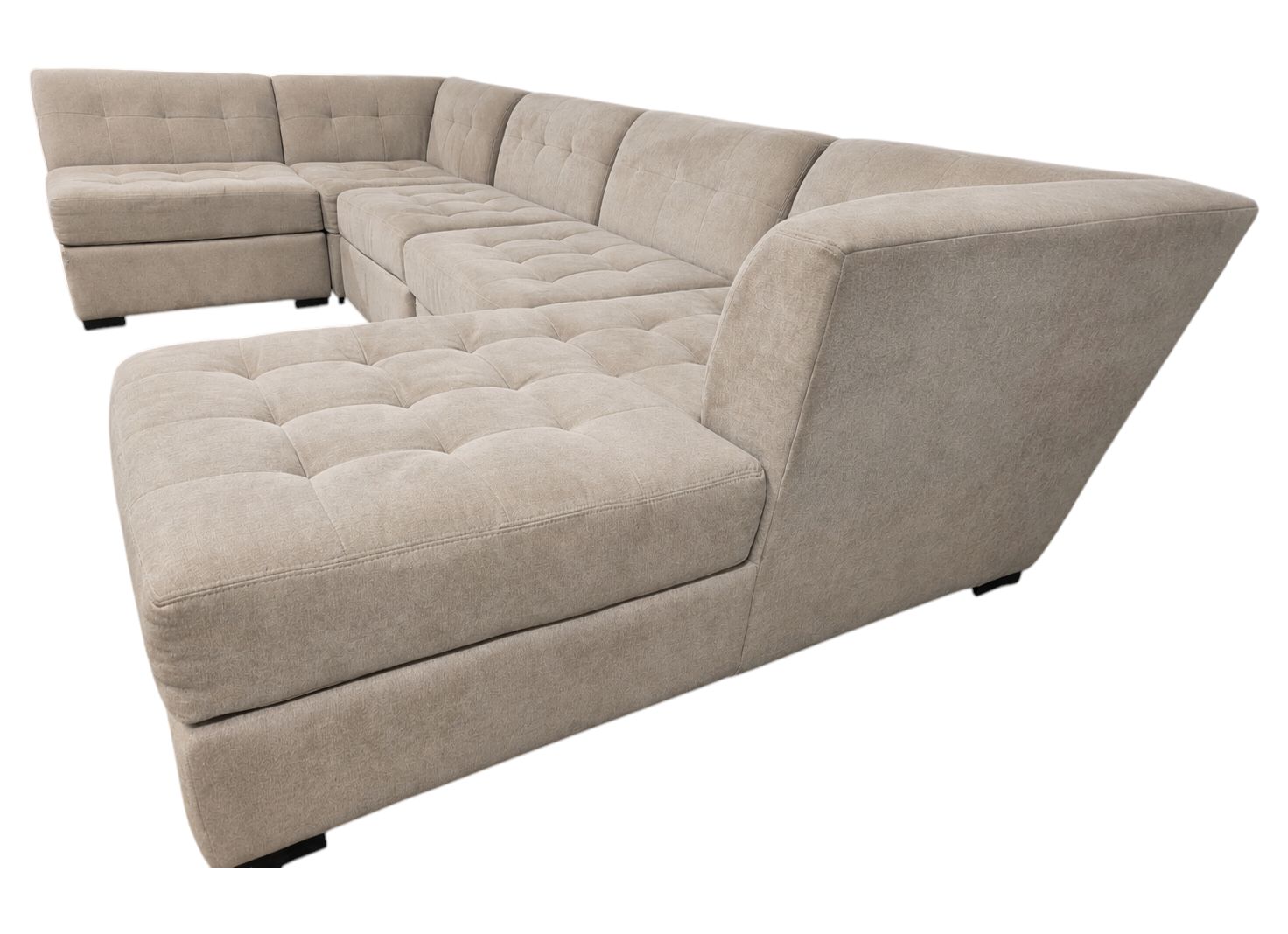 5pc Modular Taupe Sectional - Image 4