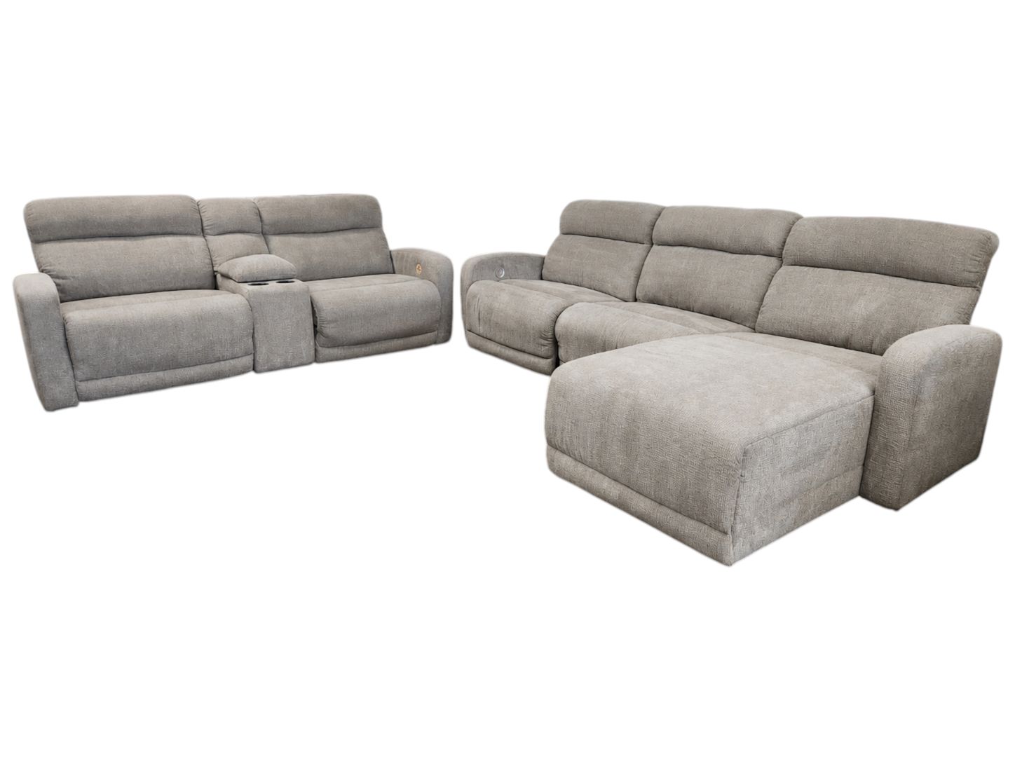 5pc Modular Recliner Set with Console - Image 2