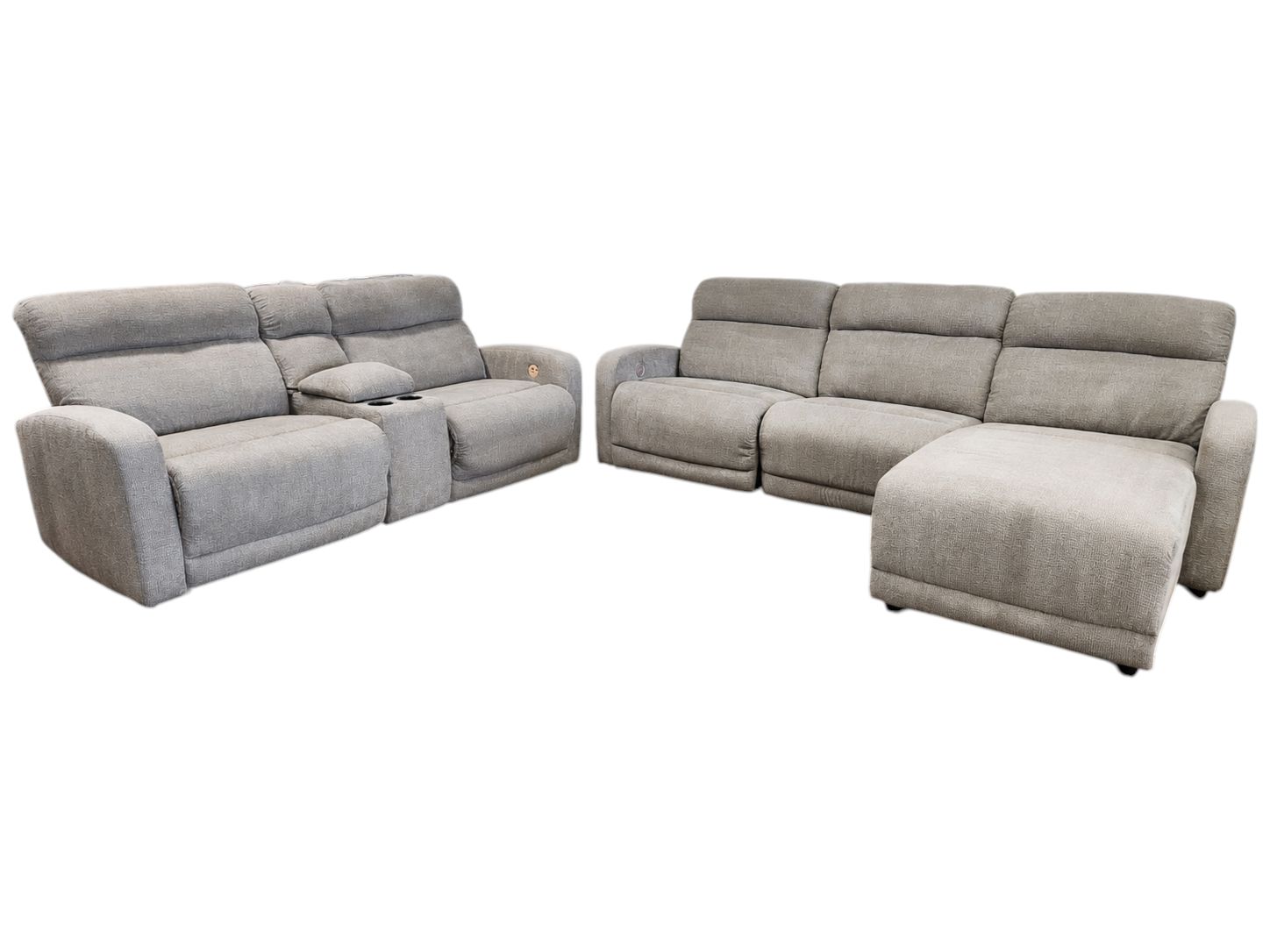 5pc Modular Recliner Set with Console