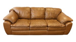 Caramel Leather 3-Seat Couch