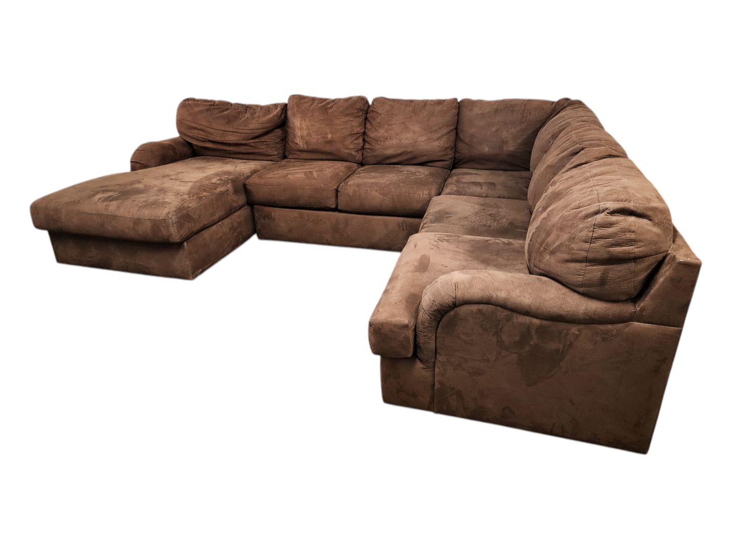 Ashley Furniture U-Shaped Sectional with Chaise & Ottoman - Image 3