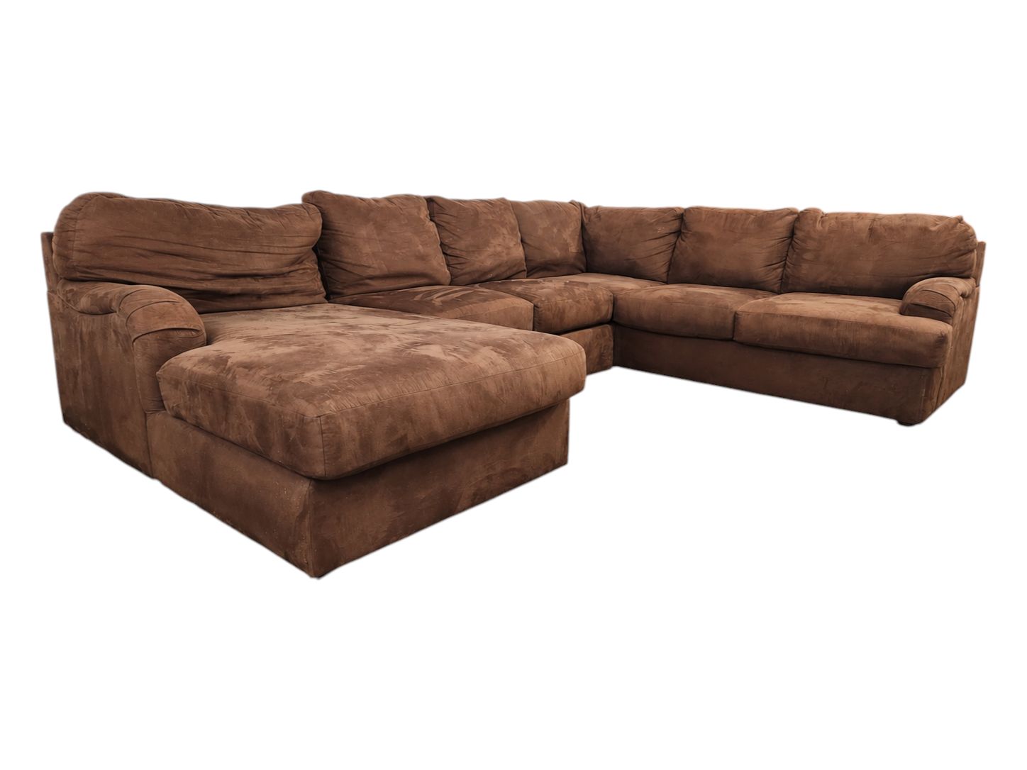 Ashley Furniture U-Shaped Sectional with Chaise & Ottoman - Image 4