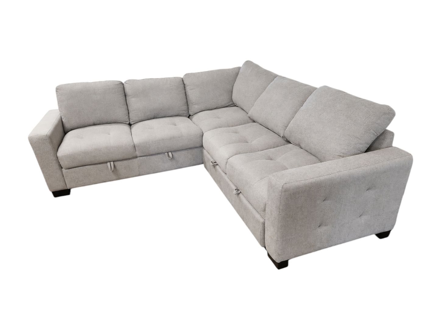 High Line Smart Home Polyester Sectional with Sleeper - Image 3