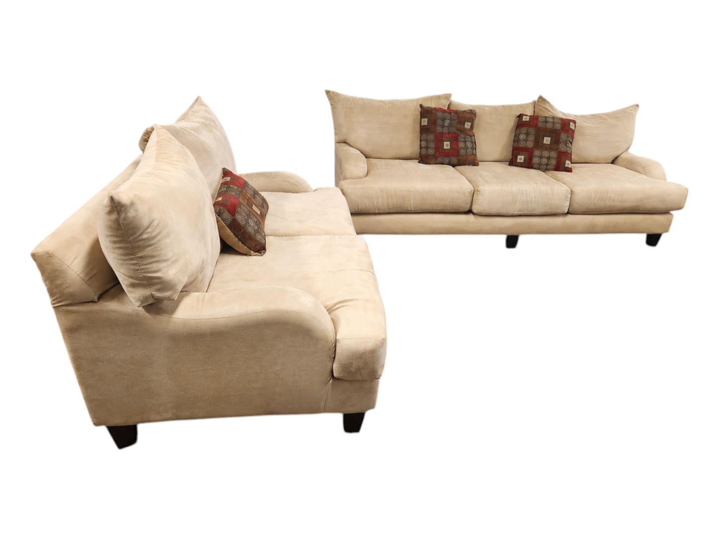 Lifestyle Furniture Sand Colored Couch Set - Image 4
