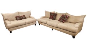 Lifestyle Furniture Sand Colored Couch Set