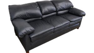 Touchstone Upholstery Dark Gray Leather Couch